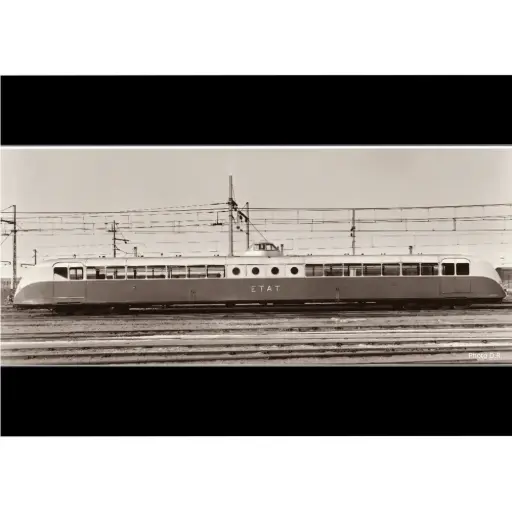 [FU2290-1] Autorail Bugatti WLG 400cv ZZy 24445 version surallongée, rouge rubis/gris, dépôt Le Mans - Fulgurex 2290/1 - HO 1/87 - ETAT - Ep II - Digital sound - 2R