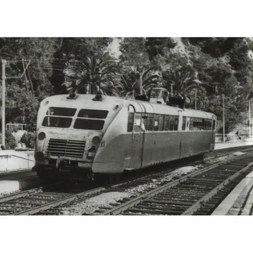 [FU2290-4] Autorail Bugatti WLG 400cv XB 4206 version surallongée, rouge/crême, dépôt de Strasbourg - Fulgurex 2290/4 - HO 1/87 - SNCF - Ep III - Digital sound - 2R