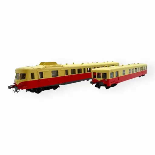 [OZRO43078] Coffret autorail X-2855 TR + remorque XDD 8010 Montluçon - Roco 43078 - HO 1/87 - SNCF - Ep IV - Analogique - 2R