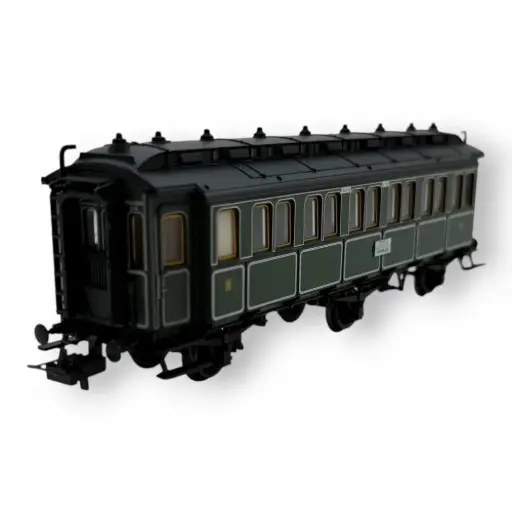 [OZTR3736] Voiture de 3e classe des Chemins de fer royaux de Bavière - Trix 3736 - HO 1/87 - Ep I - 2R