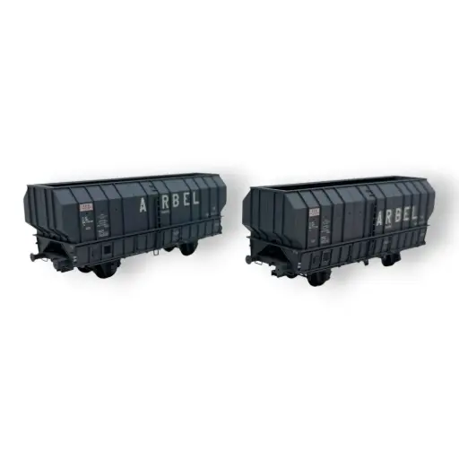 [OZREWB026] Coffret de 2 wagons cokes ARBEL, 3 portes - Ree Modèles WB026 - HO 1/87 - SNCF - Ep IV - 2R