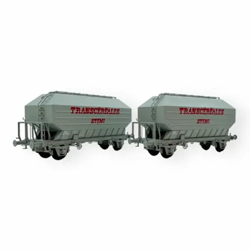 [OZREWB-004] 2 wagons céréaliers FRANGECO "STEMI" freiné - Ree Modèles WB-004 - HO 1/87 - Ep IV-V - 2R
