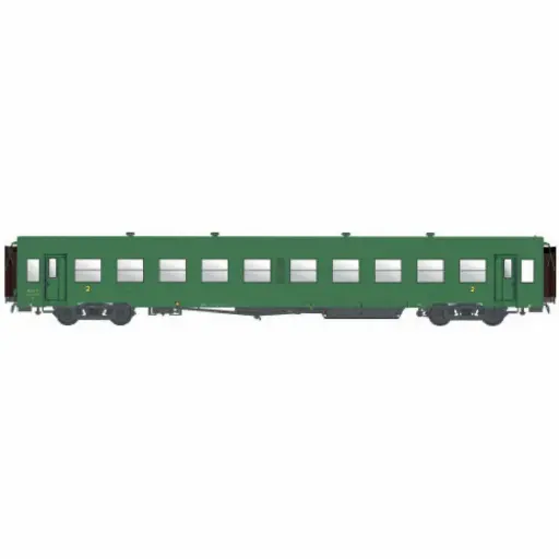 [MW40028] Voiture USI livrée verte, Bmyfi U61, marquage 1956 - Models World 40028 - HO 1/87 - SNCF - Ep III - 2R