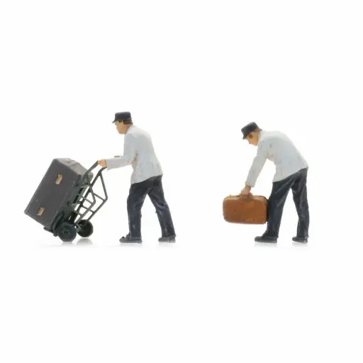 [AR5870010] Porteurs avec bagages - Artitec 5870010 - HO 1/87