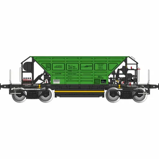 [AL683031] Wagon trémie Faccpp vert - Albert Modell 683031 - HO 1/87 - SK-MKT - Ep VI - 2R