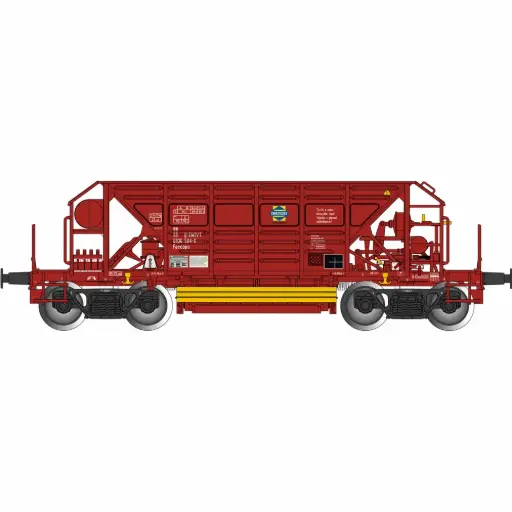 [AL693002] Wagon trémie Faccpps rouge - Albert Modell 693002 - HO 1/87 - H-SWIVT - Ep VI - 2R
