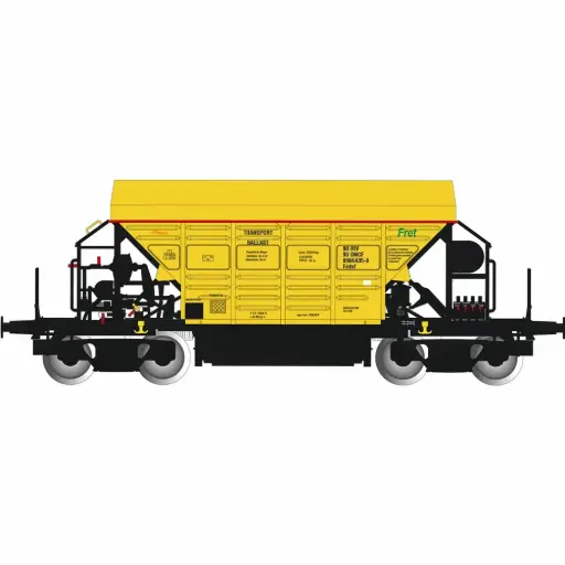 [AL696010] Wagon trémie Fadsf jaune - Albert Modell 696010 - HO 1/87 - ONCF - Ep VI - 2R