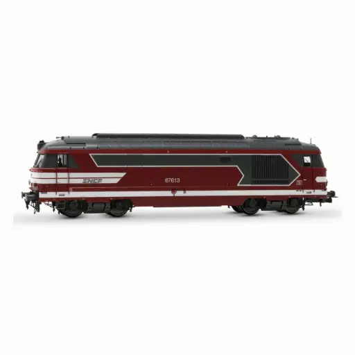 [HJ2464] Locomotive diesel BB 67613, livrée Capitole CMR, logo Nouille - Jouef HJ2464 - HO 1/87 - SNCF - Ep VI - Analogique - 2R