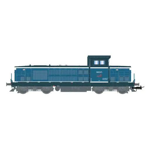 [HJ2475] Locomotive diesel BB 666025, livrée blanche/bleue - Jouef HJ2475 - HO 1/87 - SNCF INFRA - Ep VI - Analogique - 2R
