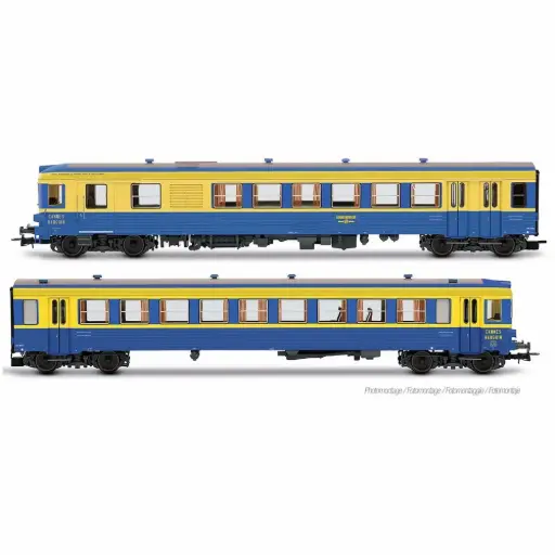 [HJ2626] Autorail diesel EAD X 94630 « Cannes-Ranguin », livrée bleue/jaune - Jouef HJ2626 - HO 1/87 - SNCF - Ep IV - Analogique - 2R 