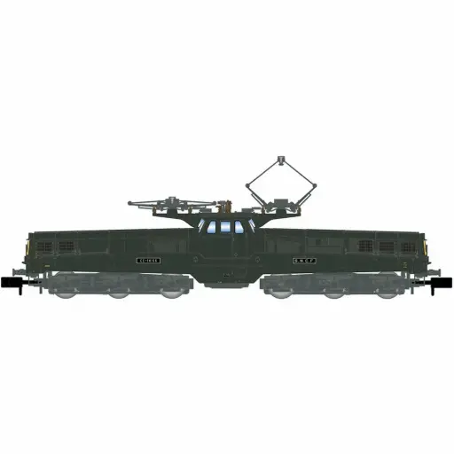 [HN2582]  Locomotive électrique CC 14166 en livrée verte/jaune, version fin de carrière, 4 lampes modernes - Arnold HN2582 - N 1/160 - SNCF - Ep IV - Analogique - 2R
