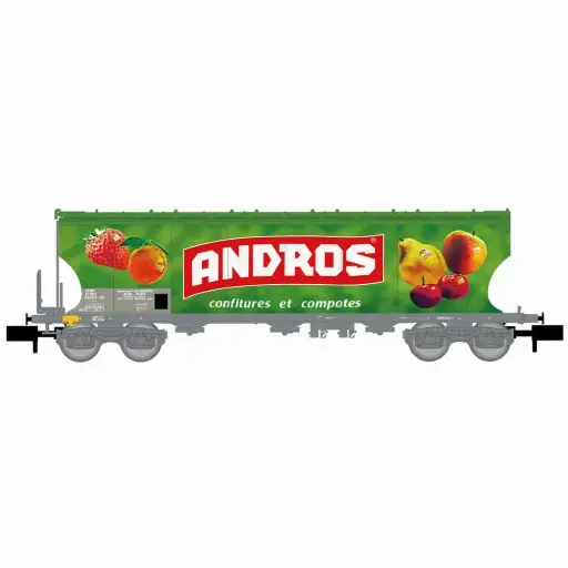 [HN6733] Wagon trémie pour transport de sucre « Andros » - Arnold HN6733 - N 1/160 - SNCF - Ep V - 2R