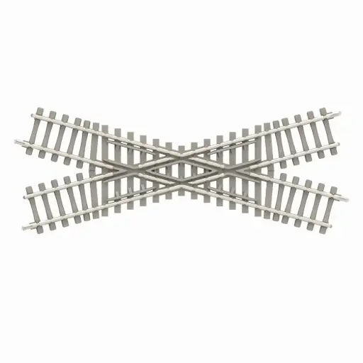 [TR14558] Croisement - 30° avec traverses en béton, longueur : 104,2 mm - Minitrix 14558 - N 1/160 - 2R