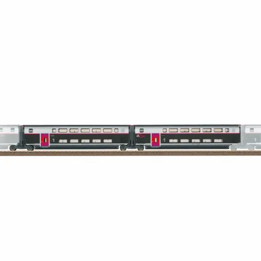 [TR23187] Coffret de 2 voitures complémentaires n° 1 pour le TGV INOUI - Trix 23187 - HO 1/87 - SNCF - Ep VI - 2R