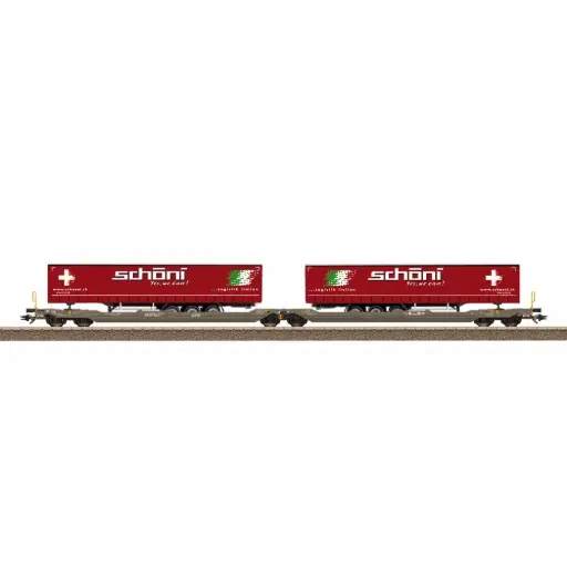 [TR24475] Wagon porte-remorques Sdggmrss - Trix 24475 - HO 1/87 - Privée - Ep VI - 2R