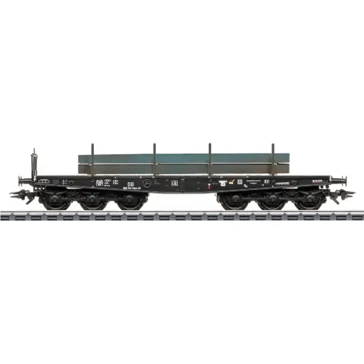 [MA48678] Wagon plat robuste SSym 46 pour le transport de charges lourdes - Märklin 48678 - HO 1/87 - DB - Ep III - 3R