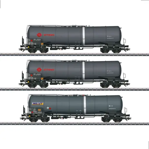 [MA47551] Set de 3 wagons citernes Zacns - Märklin 47551 - HO 1/87 - Privée - Ep VI - 3R