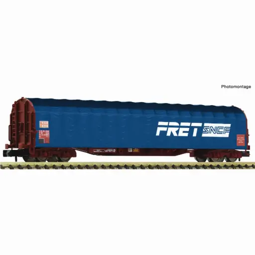 [FL6660144] Wagon à bâches coulissantes type Rils « FRET » - Fleischmann 6660144 - N 1/160 - SNCF - Ep V - 2R