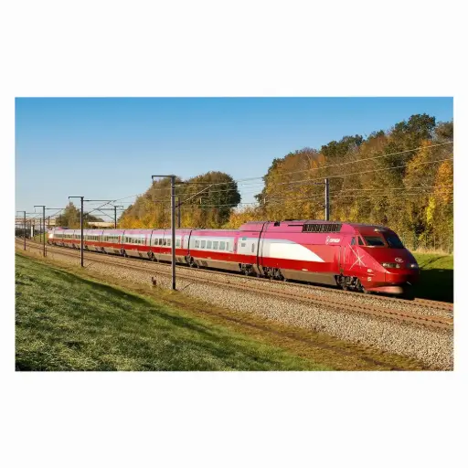 [HJ2483] Coffret EuroStar PBA 4 éléments - 2ème redécoration - JOUEF HJ2483 - HO 1/87 - EP. VI - Analogique - 2R
