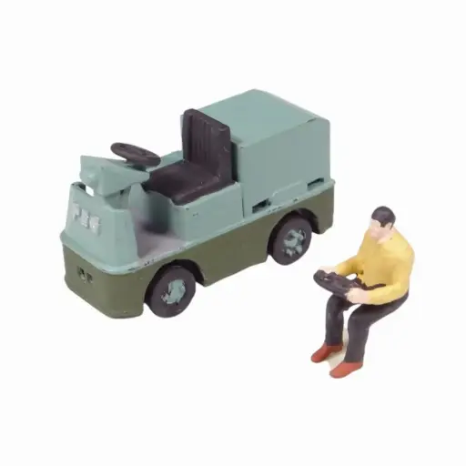 [REGAR048] Tracteur PEG à quatre roues + son conducteur - Régions et compagnies GAR048 - HO 1/87