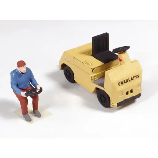 [REGAR049] Tracteur Charlatte + son conducteur - Régions & Compagnies GAR049 - HO 1/87