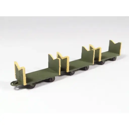 [REGAR051] 3 chariots à bagages anciens - Régions & Compagnies GAR051 - HO 1/87