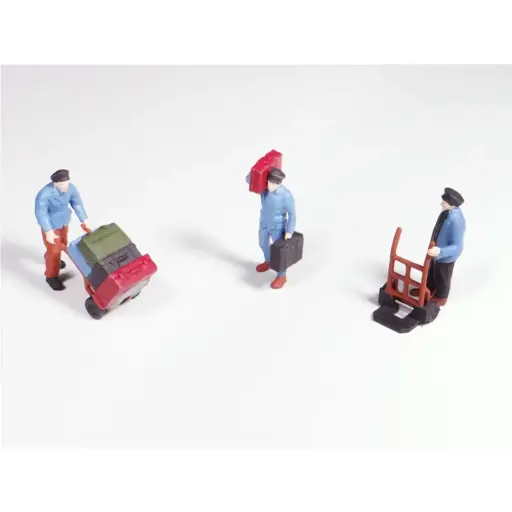 [REGAR076] Trois porteurs de bagages - Régions et compagnies GAR076 - HO 1/87