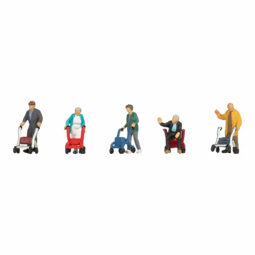 [NO15549] Personnes âgées avec déambulateurs - Noch 15549 - HO 1/87
