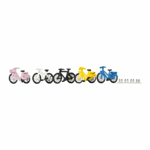 [NO15895] 5 vélos - Noch 15895 - HO 1/87