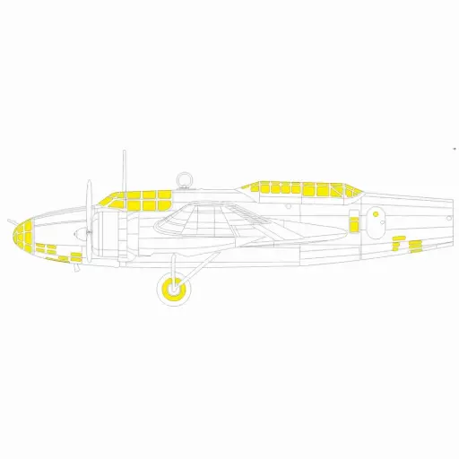 [EDCX638] Express Mask Ki-21-lb ICM - Eduard Plastic Kits CX638 - 1/72