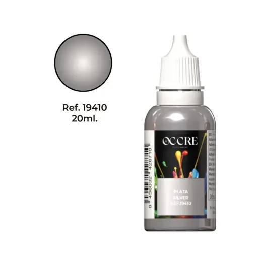 [OC19410] Peinture acrylique argent 20ml - Occre 19410