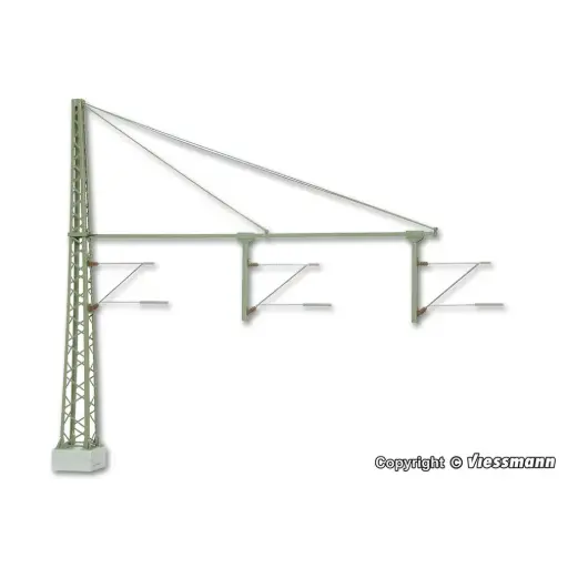[VI4161] Mat de ligne triple pour caténaires - Viessmann 4161 - HO 1/87 