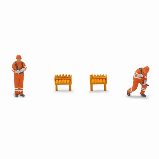 [BU79921] 2 agents de triage - Busch 79921 - HO 1/87