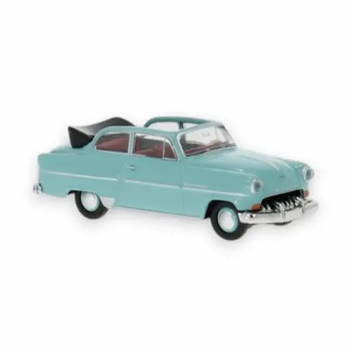 [BR20249] Opel Olympia Rekord berline décapotable, turquoise, 1954 - Brekina 20249 - HO 1/87