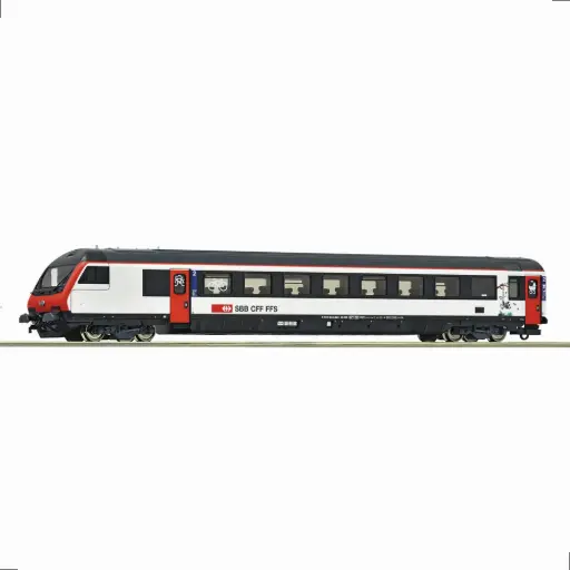 [RO6210199] Voiture pilote 2e classe pour trains navettes VU-IV - Roco 6210199 - HO 1/87 - SBB - Ep VI - Digital sound - 2R