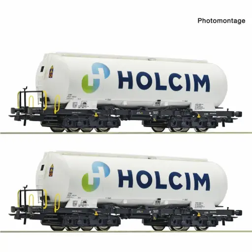 [RO6600233] Coffret de 2 wagons-silos, Holcim - Roco 6600233 - HO 1/87 - Privée - Ep VI - 2R