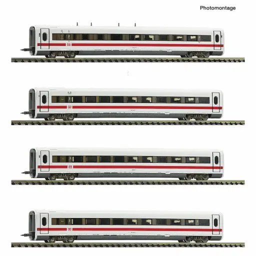 [FL7760013] Coffret de 4 pièces : voitures complémentaires à l'ICE 1 (BR 401) « 30 ans de l'ICE » - Fleischmann 7760013 - N 1/160 - DB AG - Ep VI - 2R