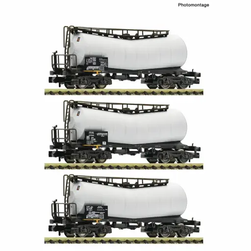 [FL6660170] Coffret de 3 wagons-citernes coudés, Zans - Fleischmann 6660170 - N 1/160 - Privée - Ep VI - 2R