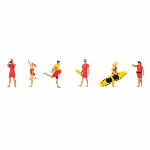 [FA151724] 6 sauveteurs - Faller 151724 - HO 1/87