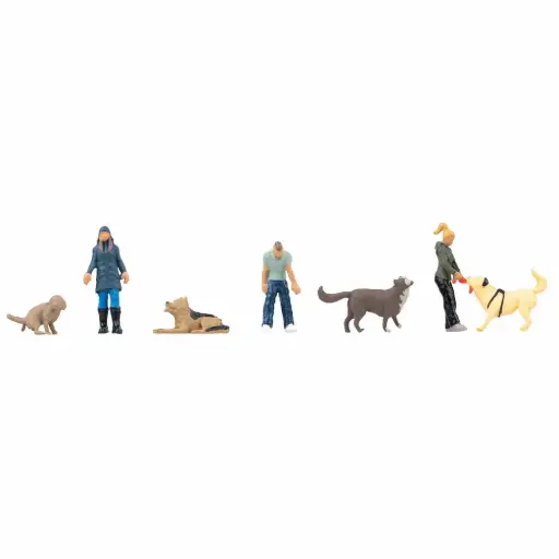 [FA151745] Promeneurs avec chiens - Faller 151745 - HO 1/87