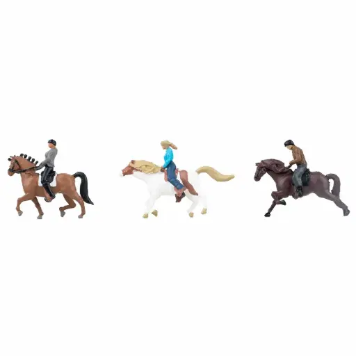 [FA151746] Chevaux et cavaliers - Faller 151746 - HO 1/87