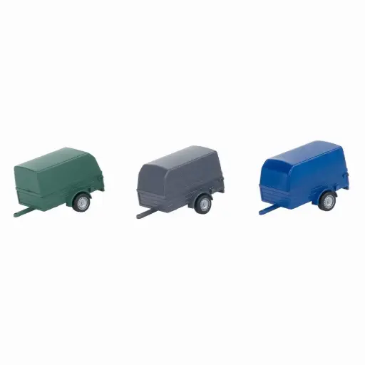 [FA180012] 3 Remorques pour voitures - FA180012 - HO 1/87