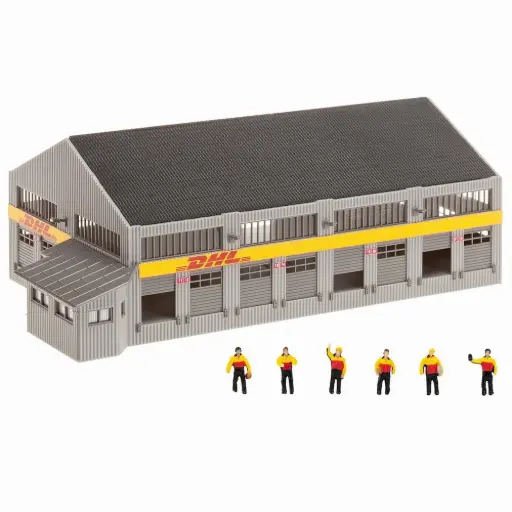 [FA231733] Centre logistique DHL avec figurines - Faller 231733 - N 1/160