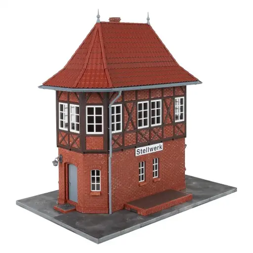 [FA330883] Poste d'aiguillage Stellwerk à ossature bois - Faller 330883 - G 1/22,5