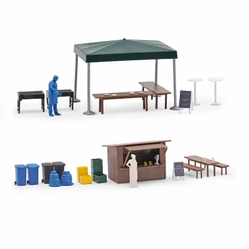 [BU1860] Déjeuner en plein air - Busch 1860 - HO 1/87