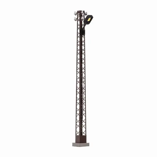 [BU4182] Mât lumineux en treillis, rouillé - Busch 4182 - HO 1/87
