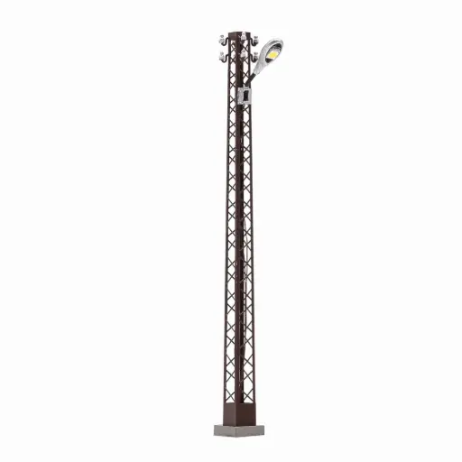 [BU8746] Mât lumineux en treillis, rouillé - Busch 8746 - TT 1/120