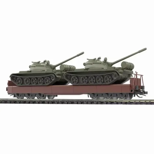 [BU31650] Wagon plat Samm 4818 - Busch 31650 - TT 1/120 - DR - Ep IV