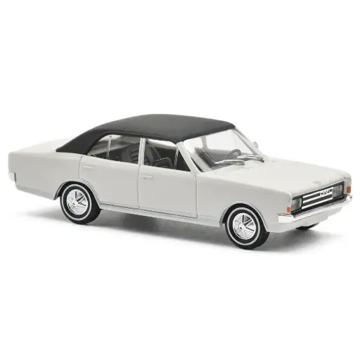 [BU42020] Opel Rekord C, blanche avec pneus à flancs blancs - Busch 42020 - HO 1/87