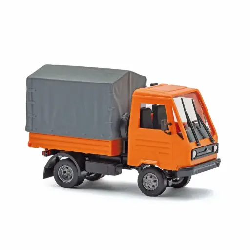 [BU42253] Multicar M26 avec plateau/bâche, orange - Busch 42253 - HO 1/87